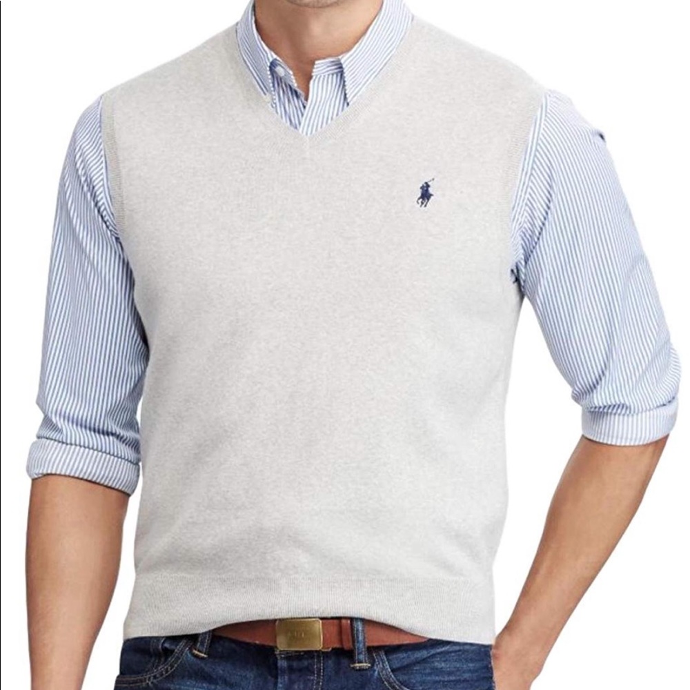 Ralph Lauren polo gray sweater vest